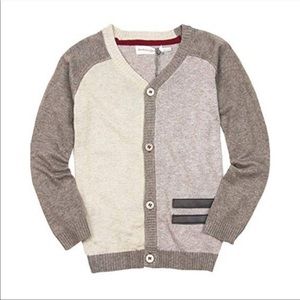 Feud Par Deux Maestro Taupe Knot Cardigan Size 7